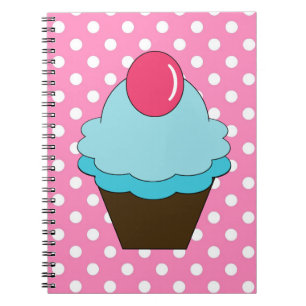 Puntos rosados del KRW y cuaderno azul de la