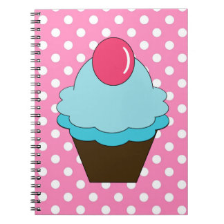 Puntos rosados del KRW y cuaderno azul de la