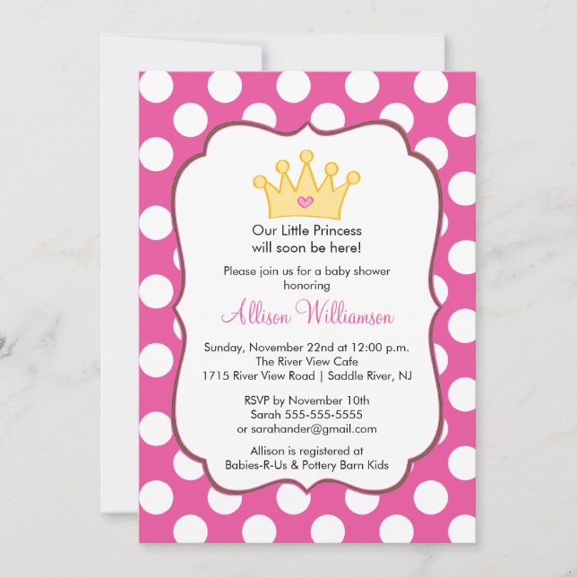 Puntos rosas de la invitación de la princesa a Bab (Anverso)