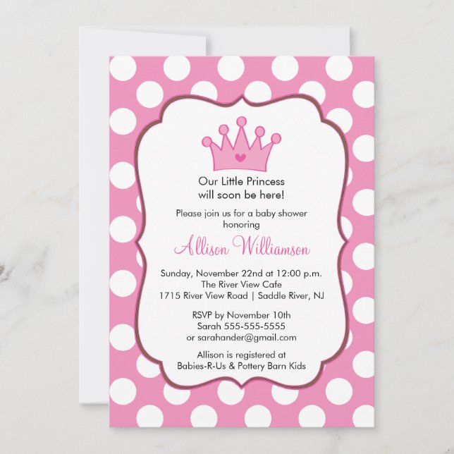Puntos rosas de la invitación de la princesa a Bab (Anverso)