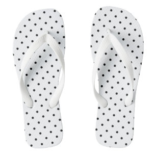 Puntos suizos en blanco Sandalias