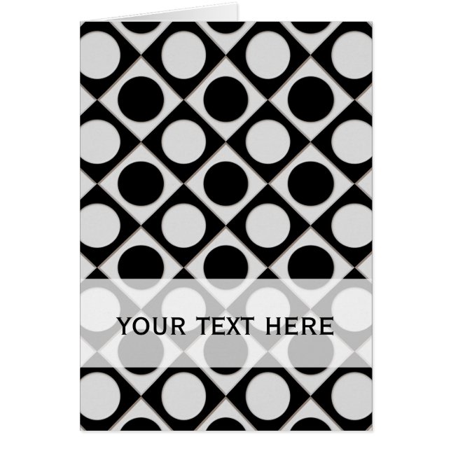 Puntos y cuadrados / blanco negro + tus ideas (Frente)