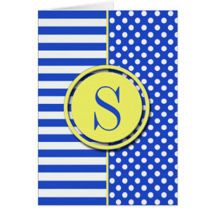 Puntos y franjas de Polka Azul real de Saylor
