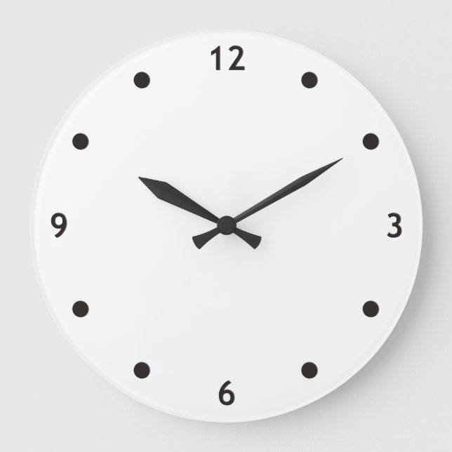 Puntos y números de la cara del reloj - sello blan (Anverso)