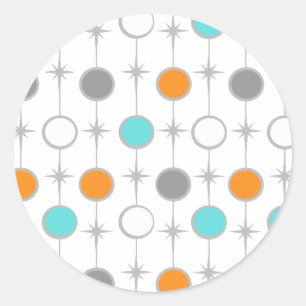 Puntos y pegatinas retros de Starbursts