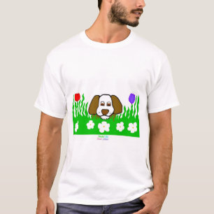 Pup N Play Camiseta blanca básica para hombres