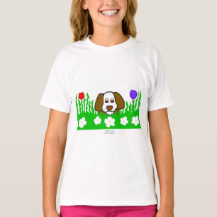 Pup N Play Chicas Camiseta Blanca Básica