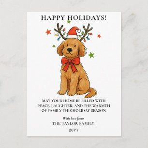 Puppy de Goldendoodle Reno Cuerno Navidad