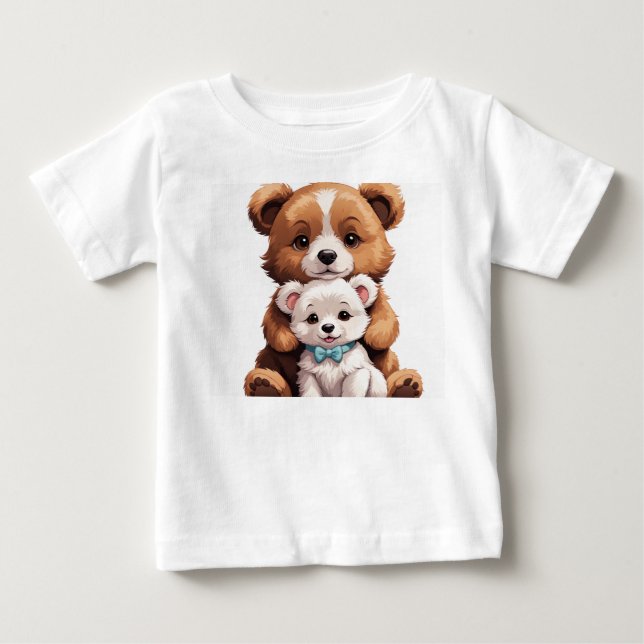 "Puppy Pals: Camiseta de perro divertido para niño (Anverso)