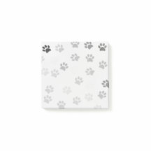 Puppy Paw Imprime Notas rápidas en blanco y negro