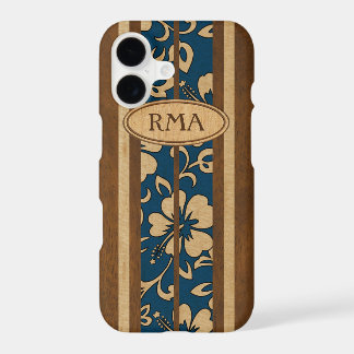 Pupukea Vintage Hawai Monograma Faux Wood Surf