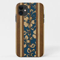 Pupukea Vintage Hawaiian Surfboard iPhone 5 Fundas