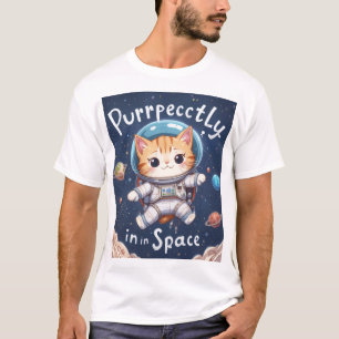 Puramente en el astronauta Kawaii de la camiseta d