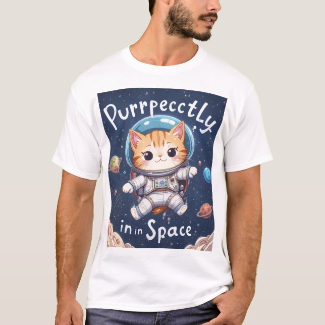 Puramente en el astronauta Kawaii de la camiseta d (Anverso)