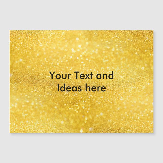 PURE GOLD Sparkles Pattern + tu texto / ideas (Anverso)
