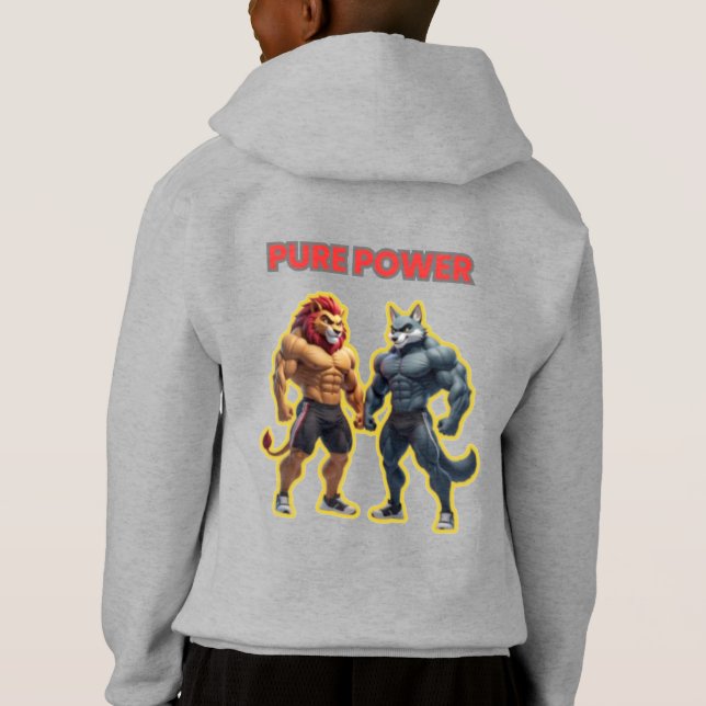 Pure Power – Strong Animal Muscle Cartoon Design (Reverso)