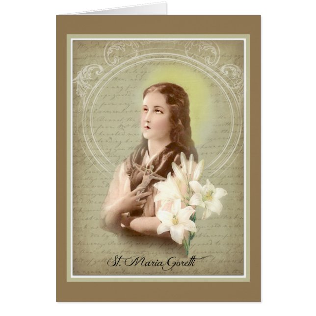 Pureza católica Santa María Goretti (Frente)