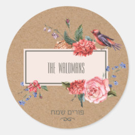 Purim Kraft Pegatina