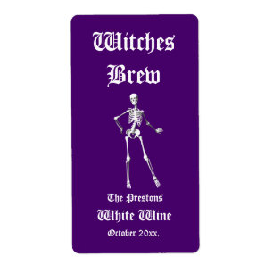 Purpl atractivo de la etiqueta del vino del Brew