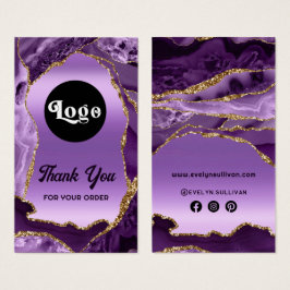 Purple agate falso Relieve metalizado inserto