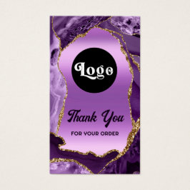 Purple agate falso Relieve metalizado inserto