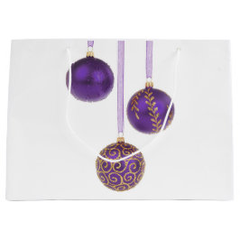 Purple Ball Ornamentos de Navidad Gran Bolsa de Re