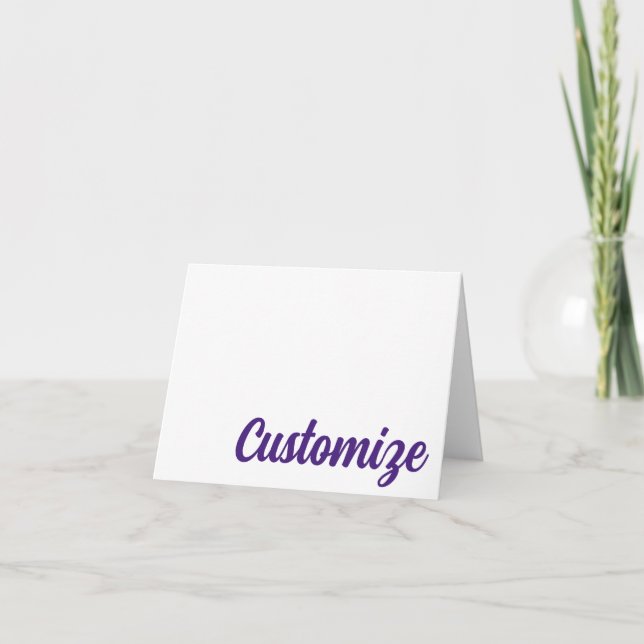 PURPLE Baton Rouge, tarjeta de nota personalizada  (Anverso)