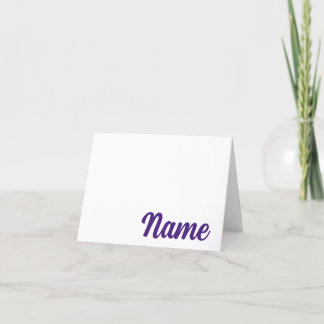 PURPLE Baton Rouge, tarjeta de nota personalizada