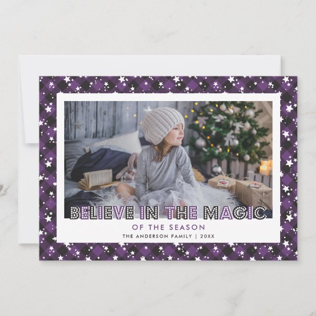 Purple Believe en las tarjetas de Navidades de fot (Anverso)