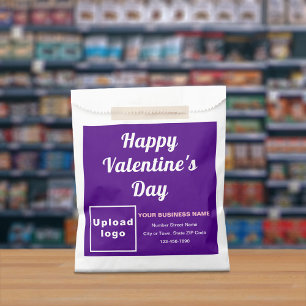 Purple Business Brand; Valentine; Bolsa de papel