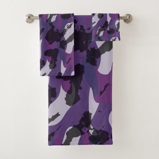 Purple Camo Abstract (In situ)