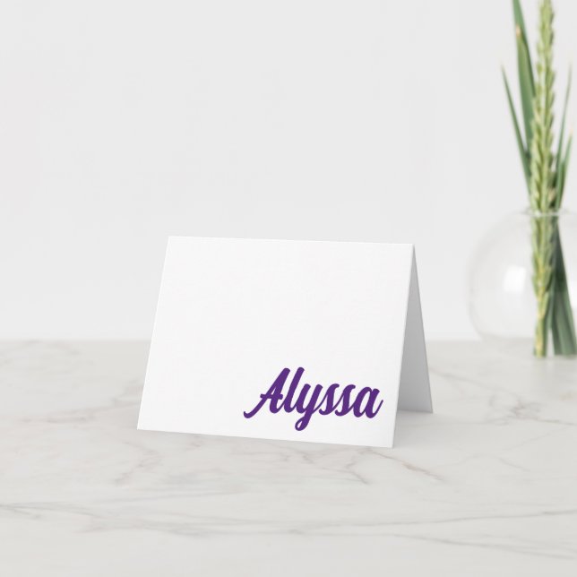 PURPLE CHEER Ft. Tarjeta de nota personalizada de  (Anverso)