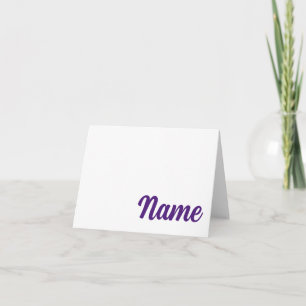 PURPLE CHEER Ft. Tarjeta de nota personalizada de