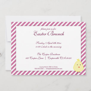 Purple Elegant Easter Brunch Invitación