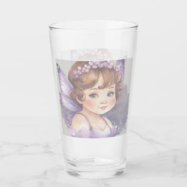 Purple fairy fantasy Glass Cup