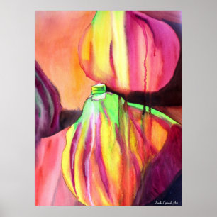 Purple Figs acuarela arte original pintura de gote