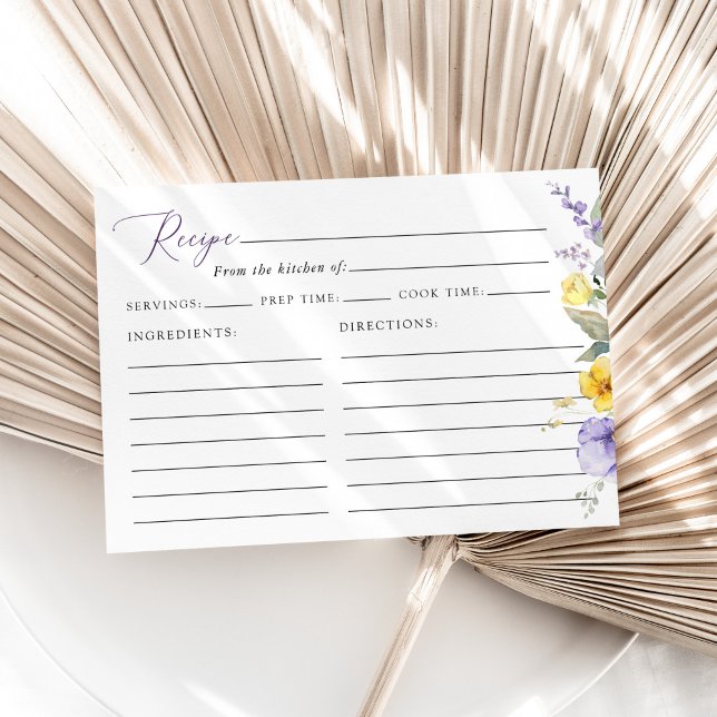 Purple Flowers, Yellow Flowers, Bridal Recipe (Subido por el creador)