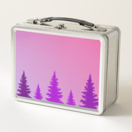 Purple Forest Metalizado Lunch Box