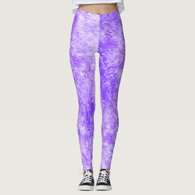 Purple Fur Frenzy Leggings (Anverso)