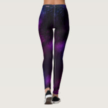 Purple Galaxy Ombre leggings Waveline marca