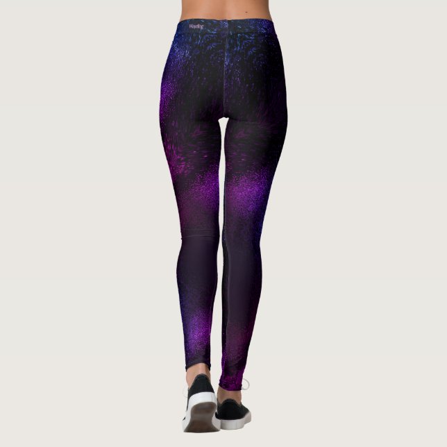 Purple Galaxy Ombre leggings Waveline marca (Reverso)
