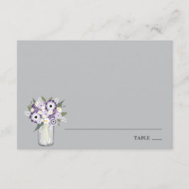 Purple Garden Mason Jar | Tarjeta Escort Place