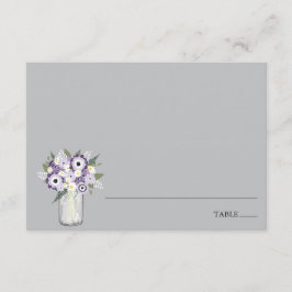 Purple Garden Mason Jar | Tarjeta Escort Place