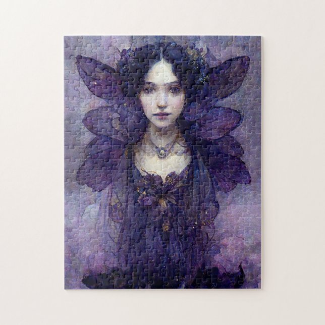 Purple Gothic Fantasy Art Jigsaw Puzzle (Vertical)