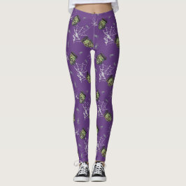 💜 Purple Gothic Frankenstein Leggings 🕸️ 🦇