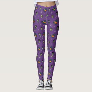 💜 Purple Gothic Frankenstein Leggings 🕸️ 🦇