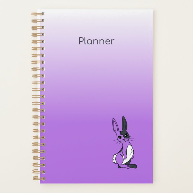 Purple Harlequin Bunny Agenda (Anverso)