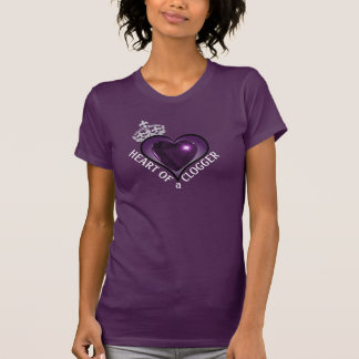 Purple Heart de una camiseta del bailarín de