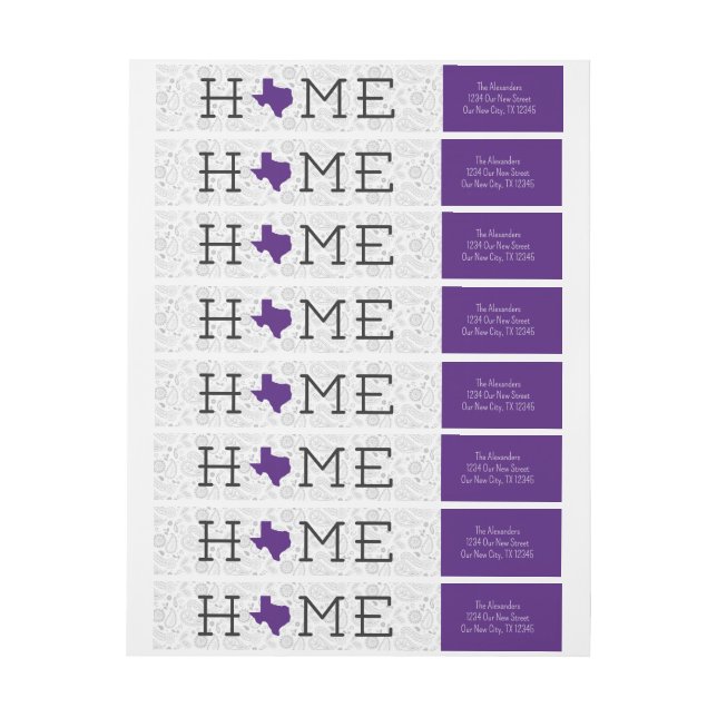 Purple HOME Texas (hoja)