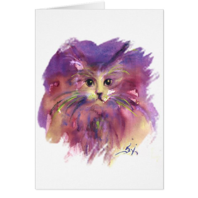 PURPLE KITTEN, KITTY CAT RETRAIT, COLORIDAS PATAS (Frente)